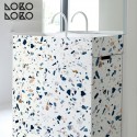 Terrazzo textures vinyl sticker for bathroom decoration