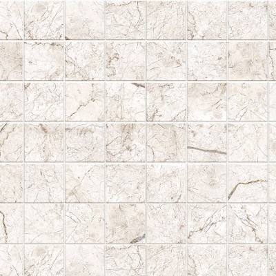 Small beige marble mosaic - Washable vinyl self-adhesive walls kitchen