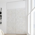 Bauhaus geometry camel tiles - Washable vinyl self-adhesive wardrobe bedroom
