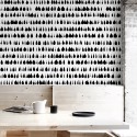 Drops - pattern of drops black and white self-adhesive Eco-friendly PVC-free