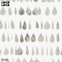 Drops 2 - details pattern warm greys and beige. self-adhesive Eco-friendly PVC-free