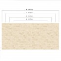 Hexagonal wood tiles scandinavia white joints - Washable vinyl self-adhesive for furniture and floor