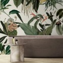 Velvet Flowers - Washable vinyl self-adhesive for walls and furniture bathroom