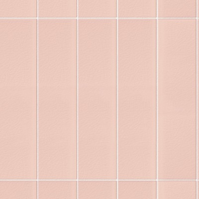 Vertical pink tiles white joints- Washable vinyl self-adhesive opaque for floor and walls bathroom