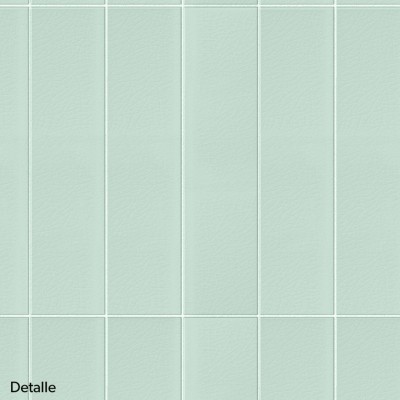 Vertical tiles mint green white joints - Washable vinyl self-adhesive opaque renovate for wall bathroom