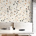 Warm Terrazzo - Self-Adhesive eco-friendly PVC-free wallpaper . DIY Walls halls, salon, living, bedroom