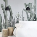 Cactarium - self-adhesive free pvc ecological. Botanical style, rustic, bedroom, hall, salon