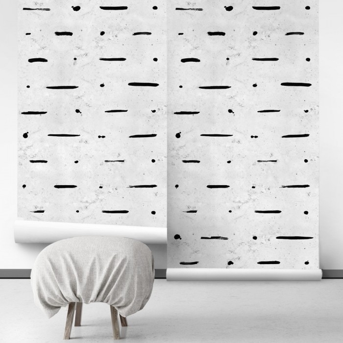Mudcloth Paint Concrete papel pintado pared autoadhesivo eco salon, recibidor, dormitorio. Industrial fondo hormigon piedra
