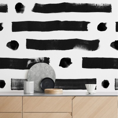 Brush lineal dots - Selfadhesive vinyl for kitchen furniture, wall and floor decor