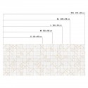 Bauhaus geometry camel tiles - Sizes