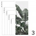 Botanical Garden - Piece 3 - leaves of banana trees, palms, monsteras. Washable vinyl self-adhesive wall furniture
