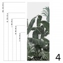 Botanical Garden - Piece 4 - leaves of banana trees, palms, monsteras. Washable vinyl self-adhesive wall furniture