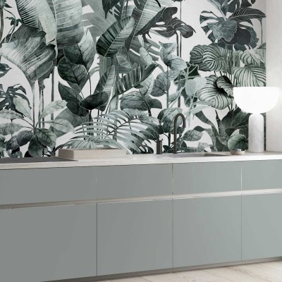 Tropicalia  - Washable vinyl self-adhesive for walls backslash kitchen and furniture bathroom