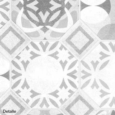 Vintage pattern 2 BW white junction - Selfadhesive vinyl for furniture, floor and wall decor
