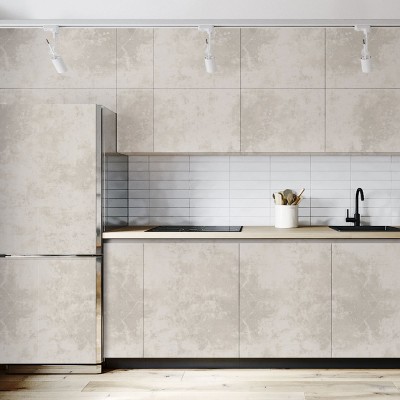 Wabi Concrete - washable self-adhesive opaque vynil for furniture and walls kitchen lokoloko