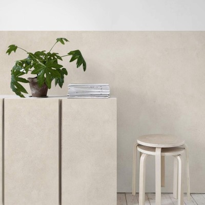 Beige Concrete - washable self-adhesive opaque vynil for furniture and walls hall salonn