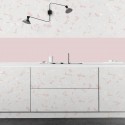 Light pink terrazzo - opaque washable self-adhesive vinyl for walls kitchens tables countertops flooring furniture lokoloko