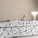  Neutral Terrazzo - detail washable self-adhesive vinyl laminate for furniture walls floors kitchens lokoloko