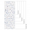 Cold Terrazzo - measures resistant washable opaque self-adhesive vinyl for furniture walls floors