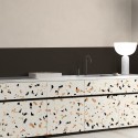 Warm terrazzo - Contrast warm terrazzo - washable laminated opaque self-adhesive vinyl for furniture walls and floors