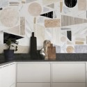  Terrazzo Big - washable adhesive opaque vinyl for kitchens fronts doors furniture tables lokoloko