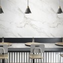  White Carrara marble - opaque washable self-adhesive vinyl for furniture walls floors cafes kitchens bathrooms toilets