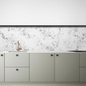  White Marble 2 - opaque washable self-adhesive vinyl for kitchens local toilets walls furniture lokoloko