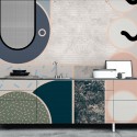Memphis Boreal - opaque washable self-adhesive vinyl for furniture walls kitchen tiles loko loko