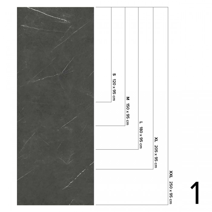 Nero Marble - washable opaque self-adhesive vinyl for walls tiles, furniture and floor bathroom and kitchen Lokoloko