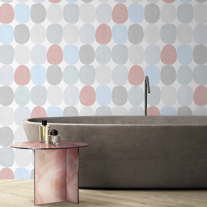 Esferas colores pasteles vinilo autoadhesivo lavable para muebles paredes suelos estilo moderno lokoloko