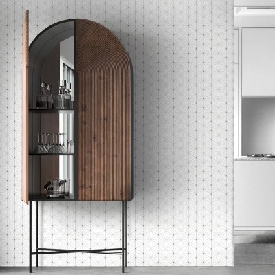 Abstract Hexagons 1 washable self-adhesive vinyl for furniture walls floors geometric detail lokoloko