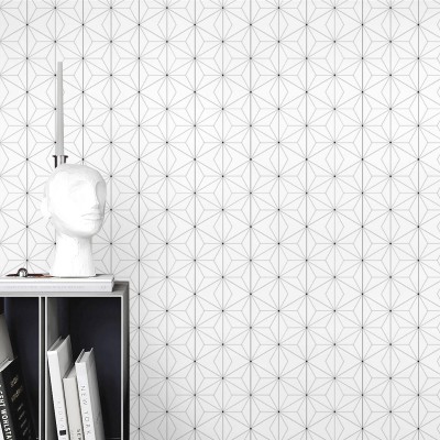 Abstract Hexagons 1 washable self-adhesive vinyl for furniture walls floors geometric kitchens bedrooms interior lokoloko