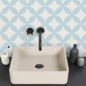  Denmark Blue Circles Mosaic Washable Self Adhesive Vinyl For Furniture Walls Floors kitchen wc Lokoloko