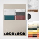 Samples folder of concretes, cements and stones - vynil for furniture and walls and wallpaper eco