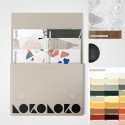 Samples folder of terrazzo and marbles - self-adhesive vynil and wallpaper