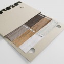 Samples folder of wood - self-adhesive washable vynil and wallpaper