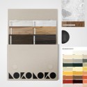 Samples folder of wood - self-adhesive washable vynil and wallpaper