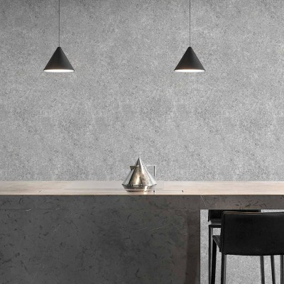 Habitat Cement - opaque self-adhesive washable vinyl for walls, furniture and floors kitchens bathrooms minimalist lokoloko