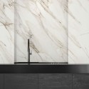 Gold Marble Calacatta - washable opaque self-adhesive vinyl for walls tiles, furniture and floor bathroom and kitchen Lokoloko