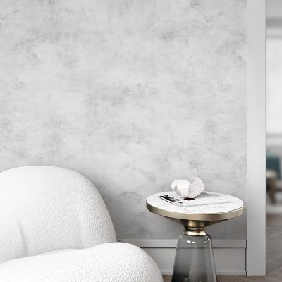 Light Grey Cement- Self-adhesive eco-friendly PVC-free wallpaper for living rooms bedrooms halls corridors lokoloko 