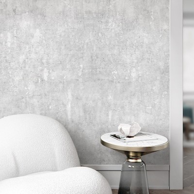 Light industrial concrete - Self-adhesive eco-friendly PVC-free wallpaper for walls halls corridors gray minimalist lokoloko 