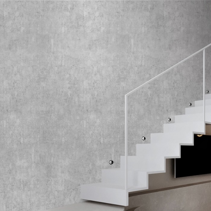 Cemento Industrial Claro - Papel pintado pared autoadhesivo ecologico sinPVC escalera recibidores pasillos minimalista lokoloko