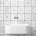 Vasili 1 - washable self-adhesive vinyl for furniture and walls bathroom tiles shower  lokoloko