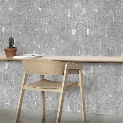 eco-friendly sinpvc self-adhesive wallpaper livingroom hall minimal japandi grey lokoloko