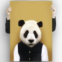 Panda Bear Model-washable-poster-for-exterior-interior-dog-decoration-fun-original-modern-style-lokoloko