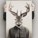 Deer-model-poster-washable-model-for-interior-exterior-modern-animal-dress-lokoloko