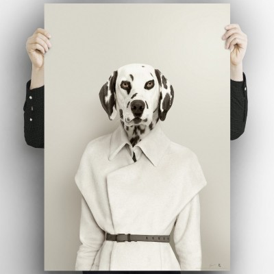 Dalmatian model 2-poster-washable-for-interior-exterior-walls-style-modern-minimalist-dogs-lokoloko