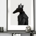 Greyhound Black Rock-poster-washable-eco-for-interior-exterior-style-minimalist-modern-dog-greyhound-lokoloko