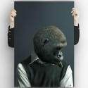 Gorilla model 2-poster-washable-high-quality-for-interior-exterior-decoration-modern-original-lokoloko