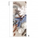 Glam - piece 1 - self-adhesive ecological free pvc wall mural. vegetal style, abstract, colorful bedroom, hall, salon